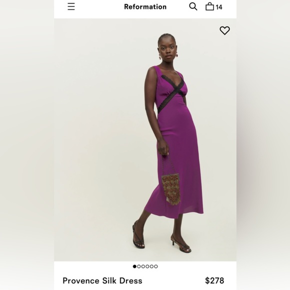 Reformation Provence Silk Dress - Picture 1 of 2